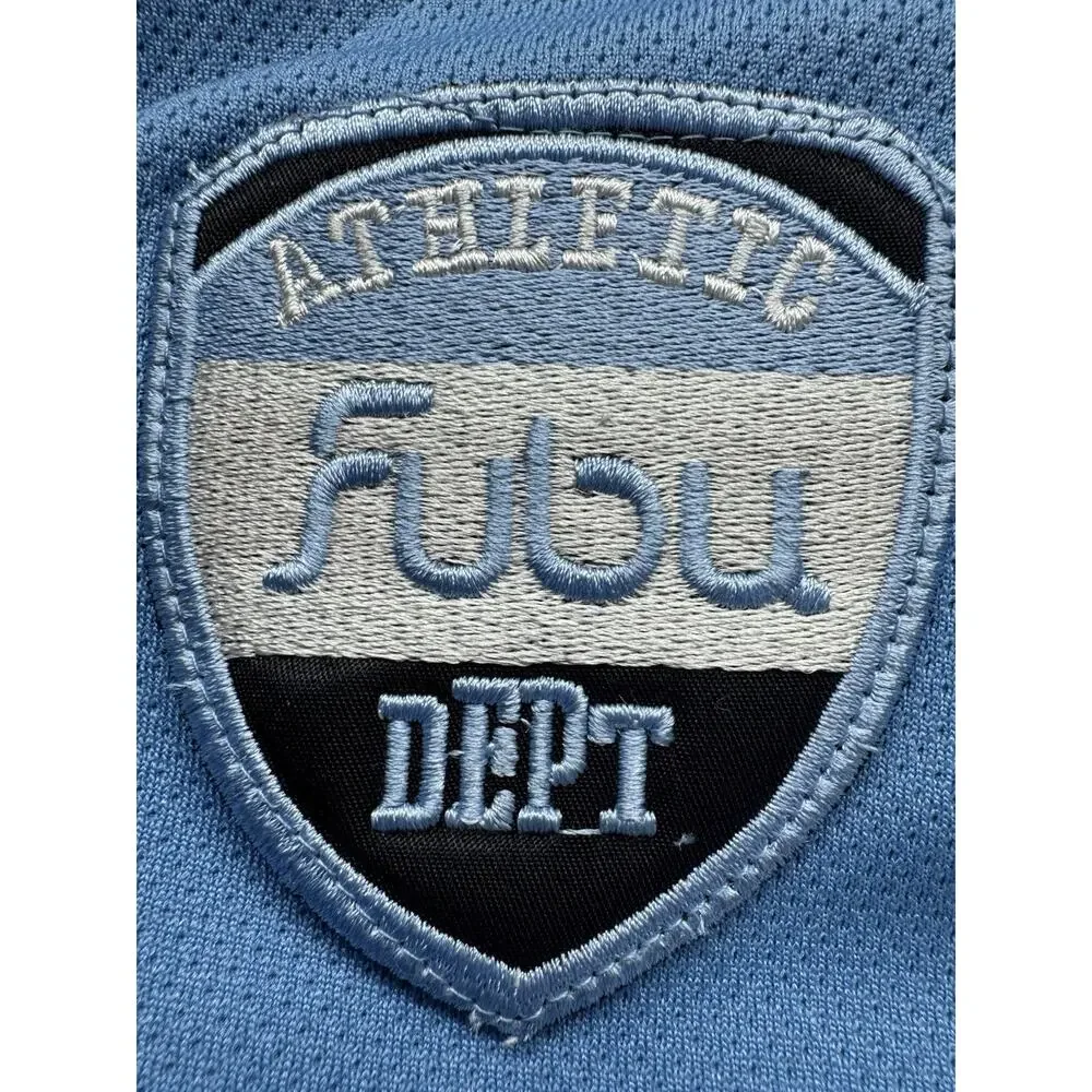FUBU Vintage The Collection‎ Y2K Athletic Dept 5 Size 1X Blue Colorblock Limited - Picture 6 of 7